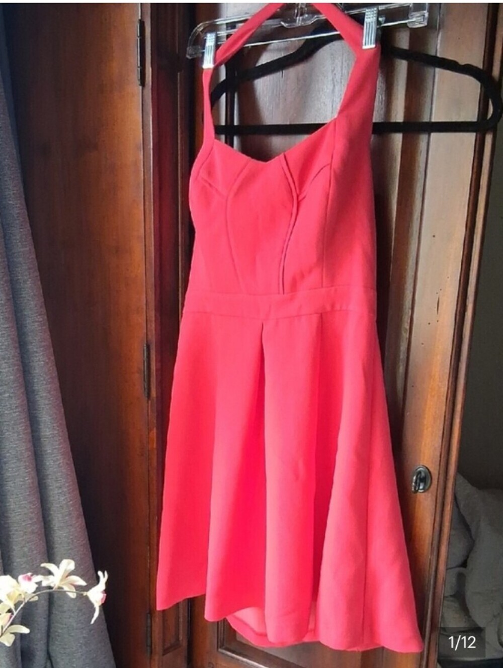 BCBGeneration Red Midi A-Line Dress Sz 4 - Picture 13 of 13
